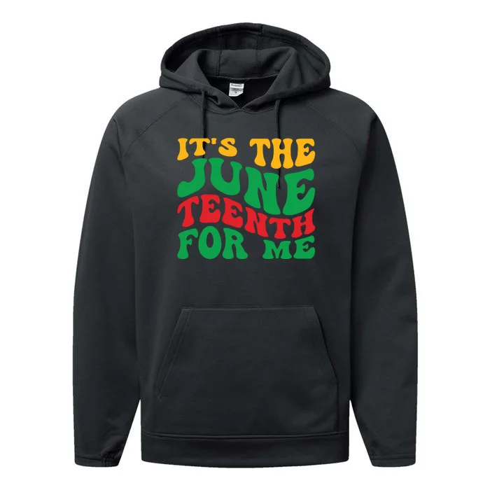 Juneteenth Celebration Performance Fleece Hoodie