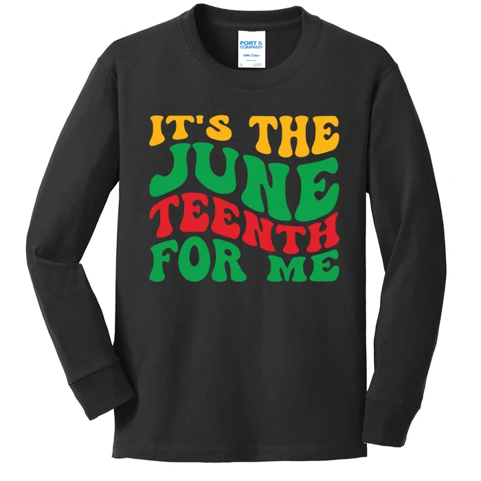 Juneteenth Celebration Kids Long Sleeve Shirt