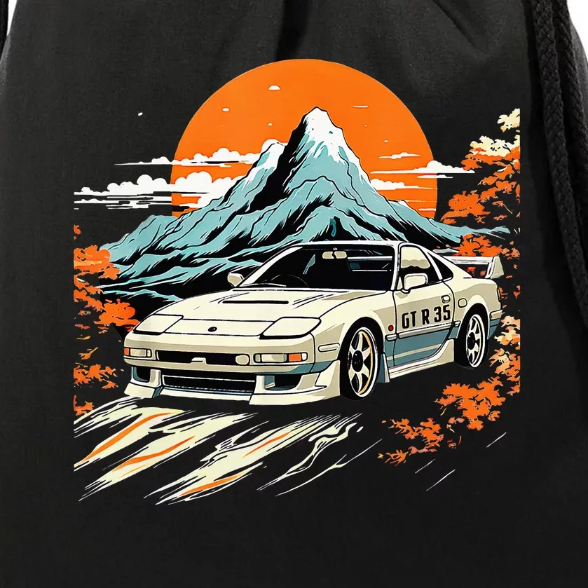 Jdm Car Japanese Retro Car Racing Drifting Legends Tuning Drawstring Bag