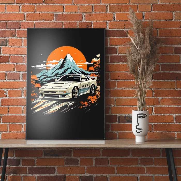 Jdm Car Japanese Retro Car Racing Drifting Legends Tuning Poster