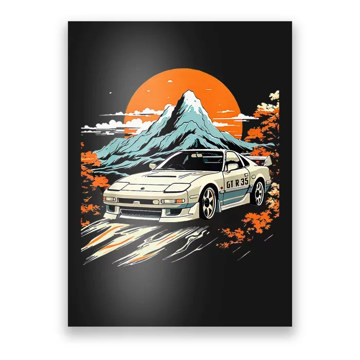 Jdm Car Japanese Retro Car Racing Drifting Legends Tuning Poster