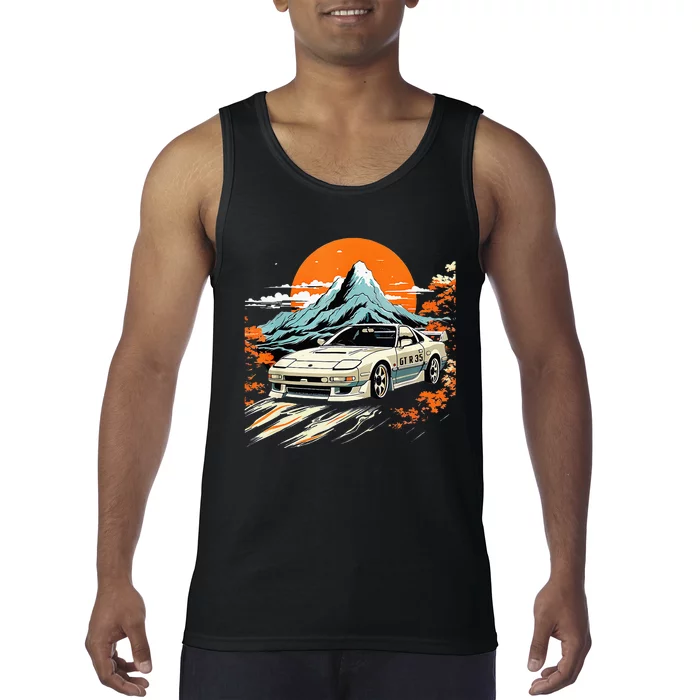 Jdm Car Japanese Retro Car Racing Drifting Legends Tuning Tank Top