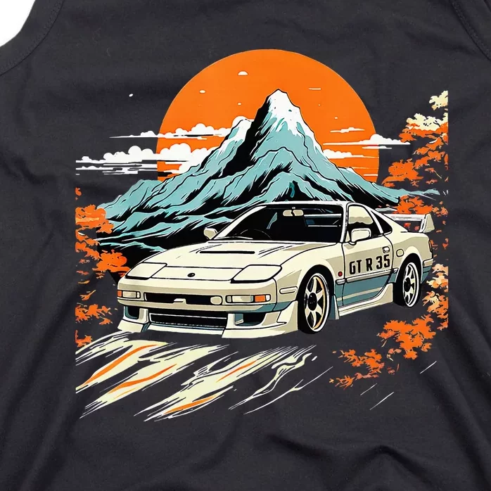 Jdm Car Japanese Retro Car Racing Drifting Legends Tuning Tank Top