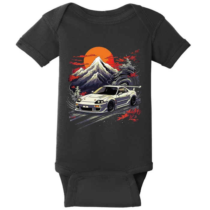 Jdm Car Japanese Retro Car Racing Drifting Legend Tuning Baby Bodysuit