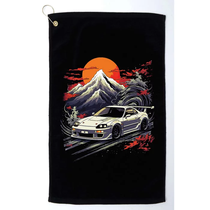 Jdm Car Japanese Retro Car Racing Drifting Legend Tuning Platinum Collection Golf Towel