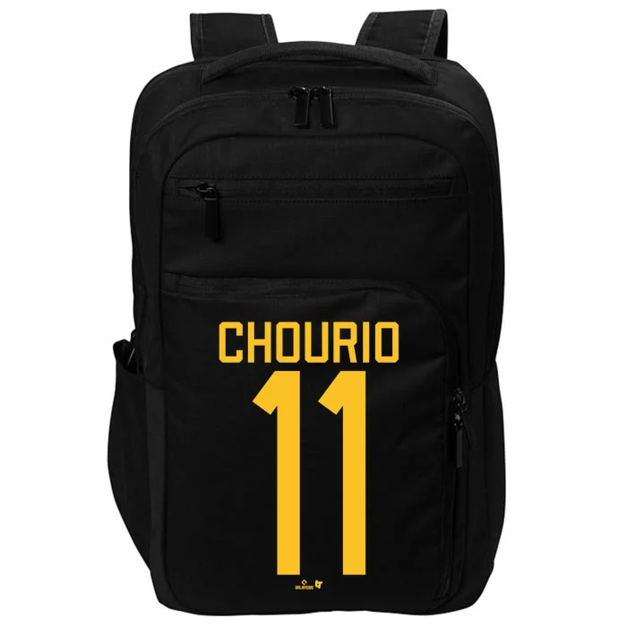 Jackson Chourio Jersey Front Back 11 Impact Tech Backpack