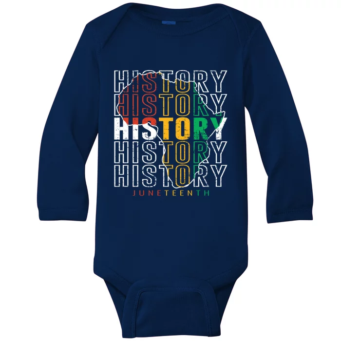 Junenth Celebration Junenth 1865 Gift Baby Long Sleeve Bodysuit