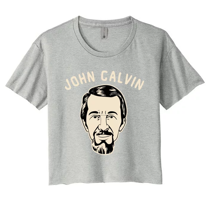 John Calvin Women's Crop Top Tee