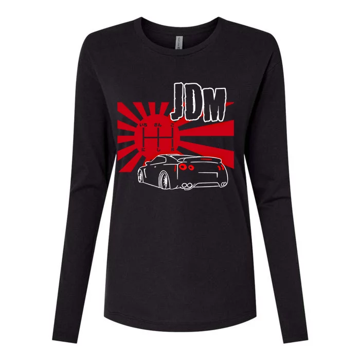 Jdm Car Japanese Street Racing Drifting Gift Womens Cotton Relaxed Long Sleeve T-Shirt