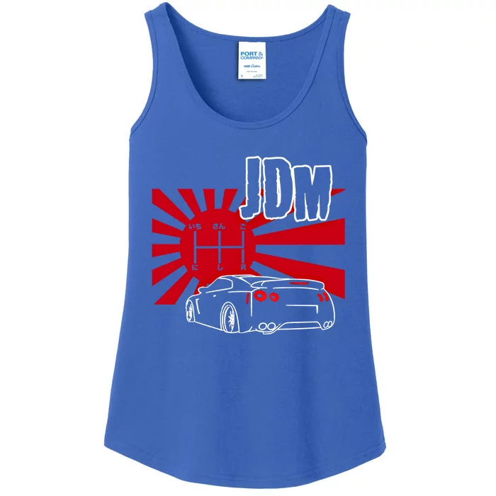 Jdm Car Japanese Street Racing Drifting Gift Ladies Essential Tank