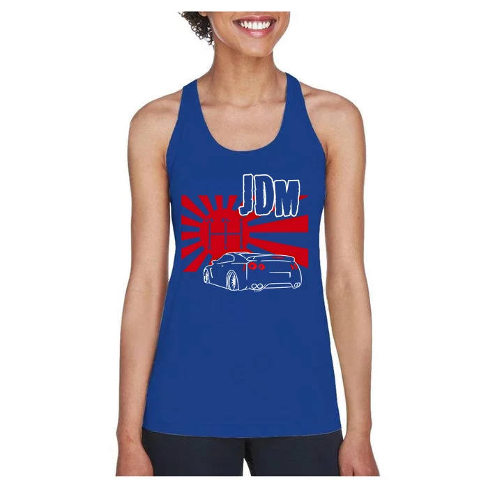 Jdm Car Japanese Street Racing Drifting Gift Women's Racerback Tank