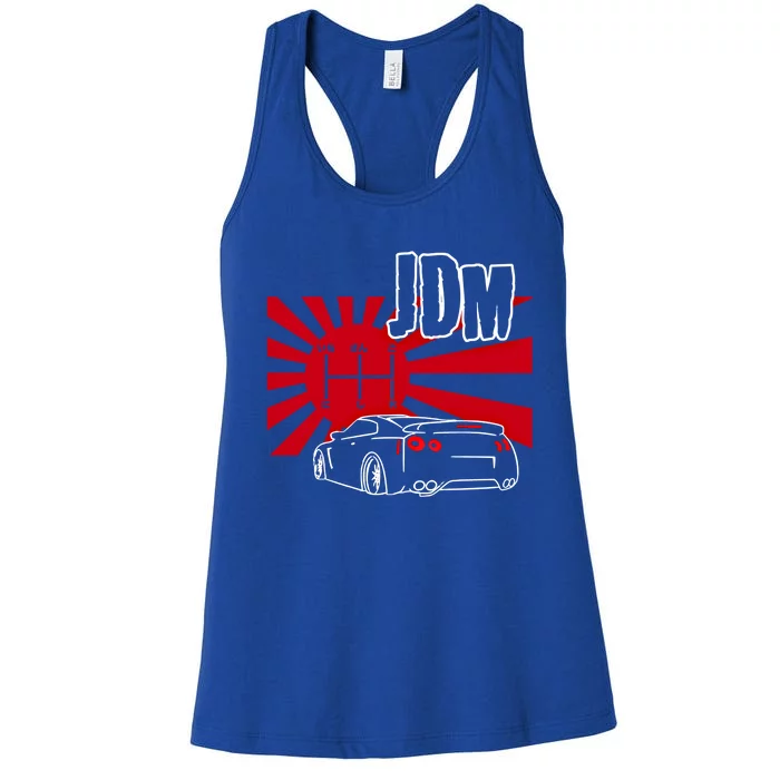 Jdm Car Japanese Street Racing Drifting Gift Women's Racerback Tank