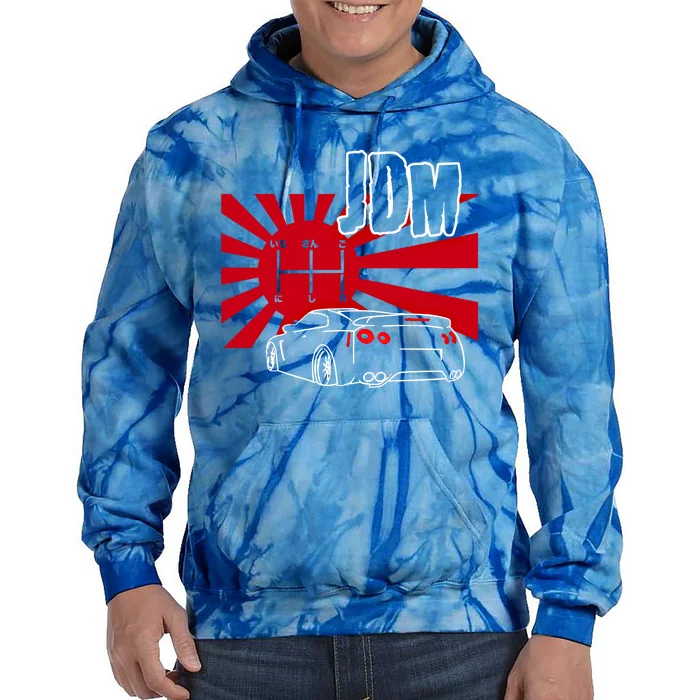 Jdm Car Japanese Street Racing Drifting Gift Tie Dye Hoodie