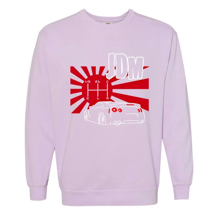 Jdm Car Japanese Street Racing Drifting Gift Garment-Dyed Sweatshirt