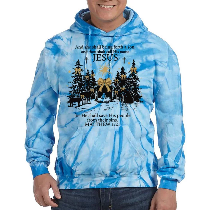 Jesus Christmas Tie Dye Hoodie