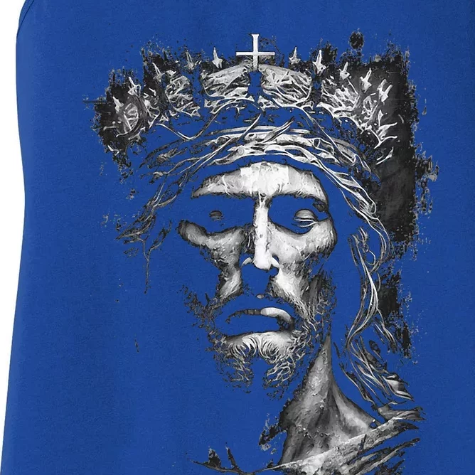 Jesus Christ King Of Kings Lord of Lords Women's Racerback Tank