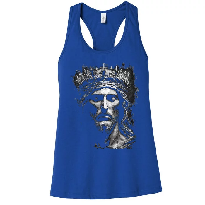 Jesus Christ King Of Kings Lord of Lords Women's Racerback Tank