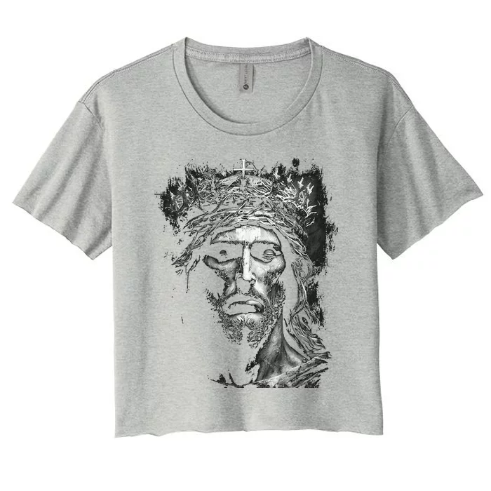 Jesus Christ King Of Kings Lord of Lords Women's Crop Top Tee