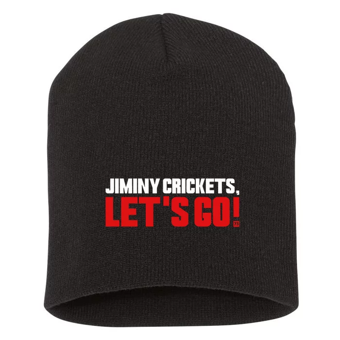 Jiminy Crickets LetS Go Short Acrylic Beanie