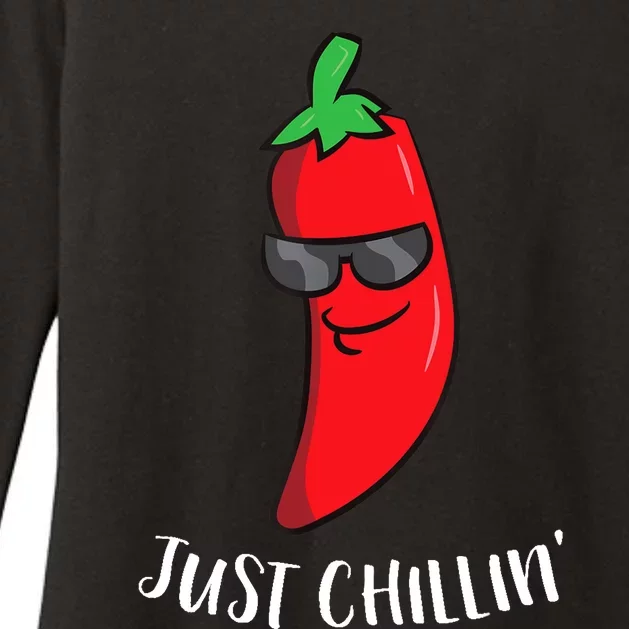 Just Chillin Love Chilis Cinco De Mayo Funny Chili Womens CVC Long Sleeve Shirt