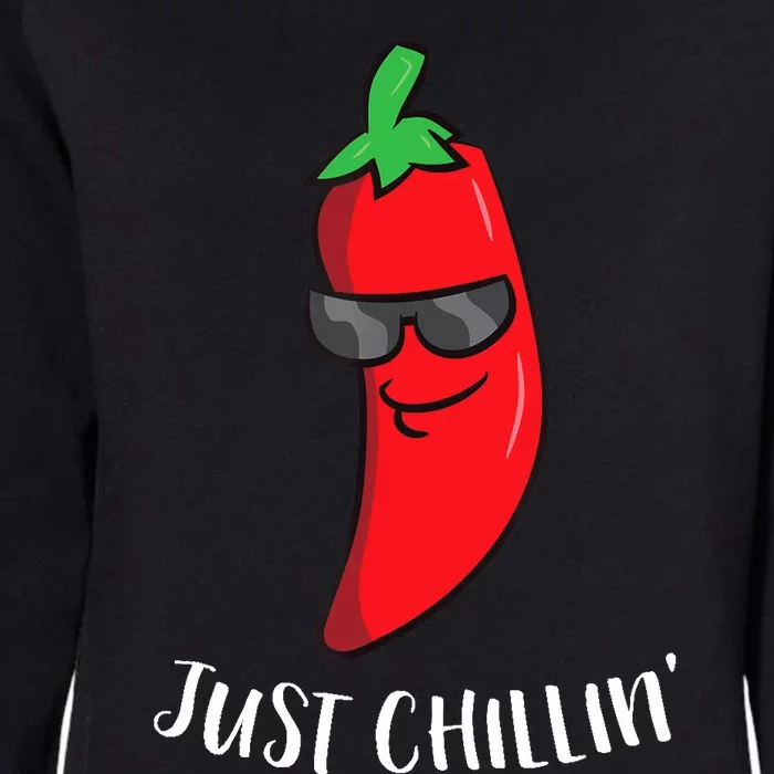 Just Chillin Love Chilis Cinco De Mayo Funny Chili Womens California Wash Sweatshirt