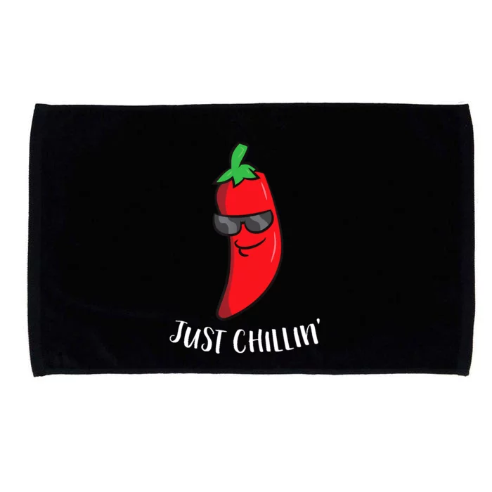 Just Chillin Love Chilis Cinco De Mayo Funny Chili Microfiber Hand Towel