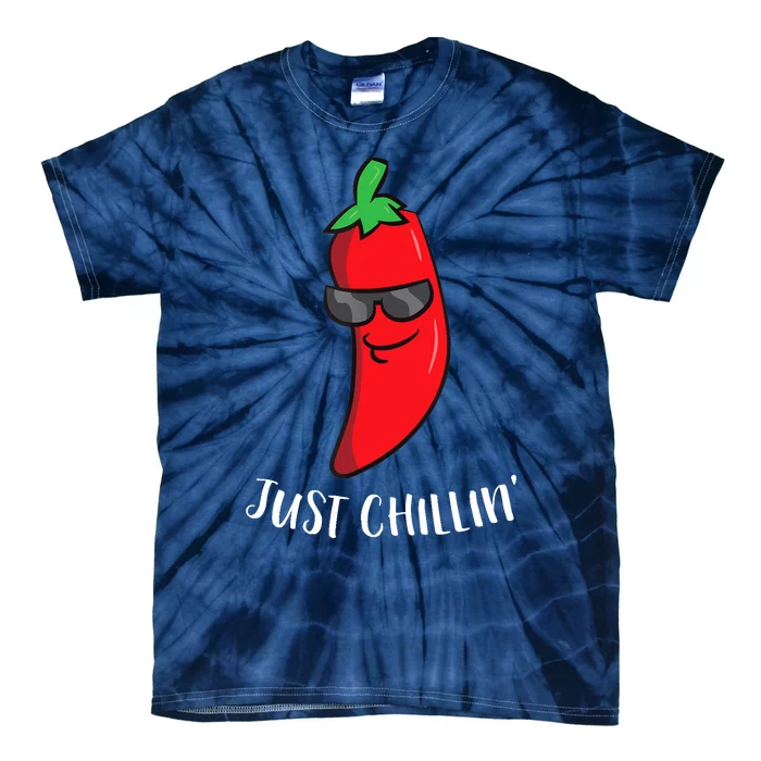 Just Chillin Love Chilis Cinco De Mayo Funny Chili Tie-Dye T-Shirt