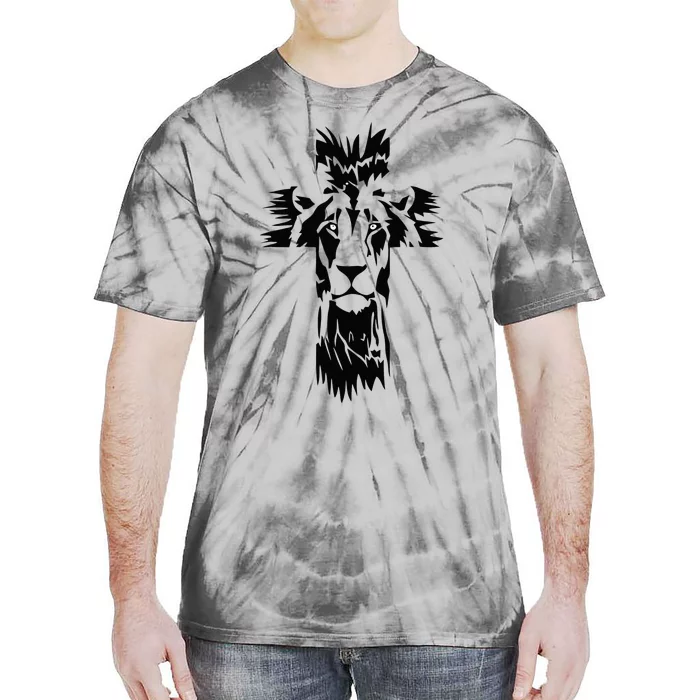 Jesus Crossbar Lion Believe in Jesus Christian Apparel Tie-Dye T-Shirt