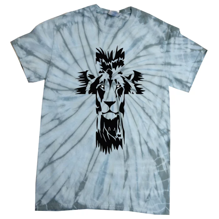 Jesus Crossbar Lion Believe in Jesus Christian Apparel Tie-Dye T-Shirt