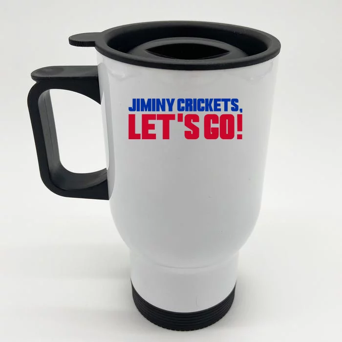 Jiminy Crickets Let’S Go Front & Back Stainless Steel Travel Mug