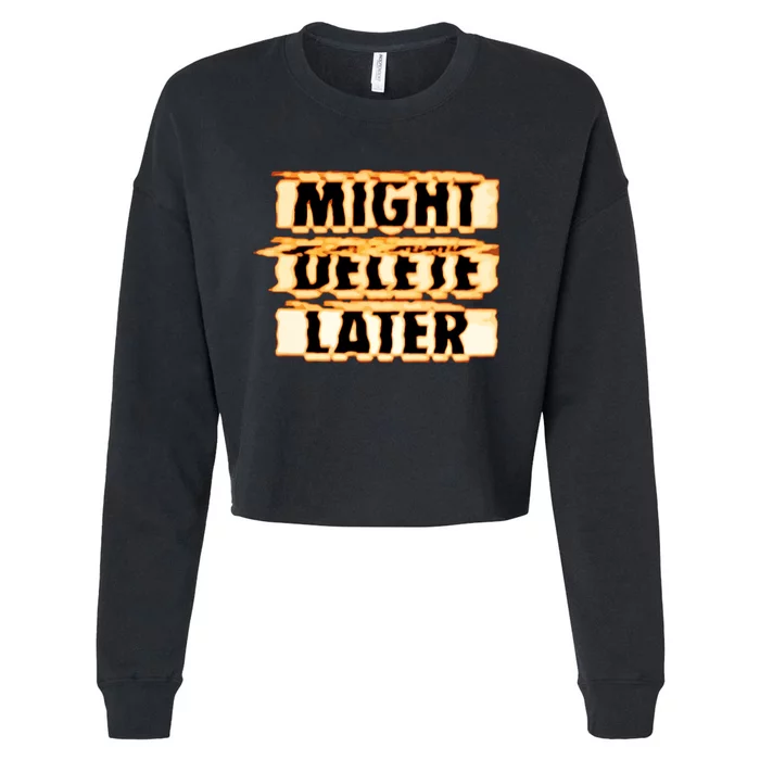 J. Cole Might Delete Later Cropped Pullover Crew