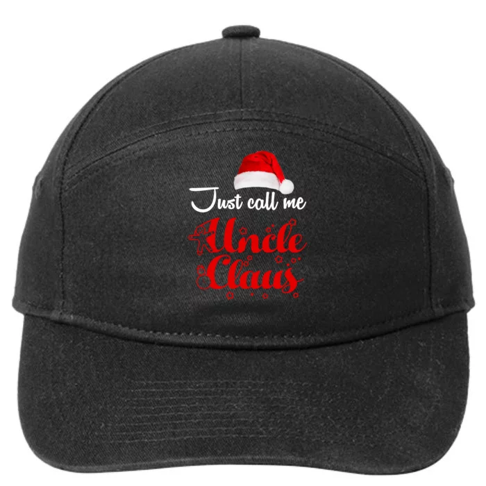 Just Call Me Uncle Claus 7-Panel Snapback Hat