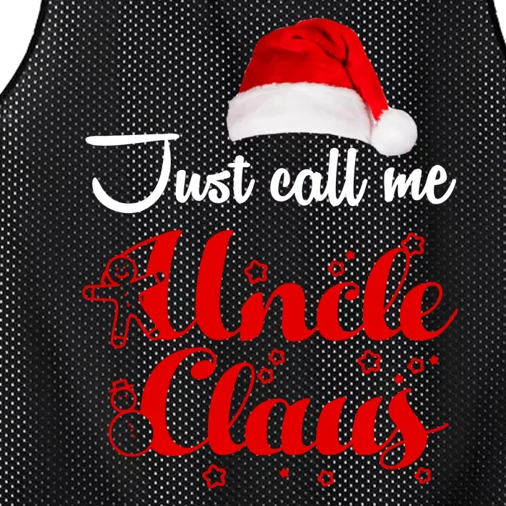 Just Call Me Uncle Claus Mesh Reversible Basketball Jersey Tank