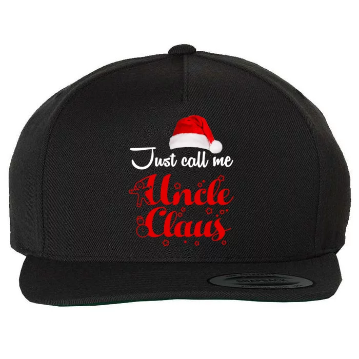 Just Call Me Uncle Claus Wool Snapback Cap