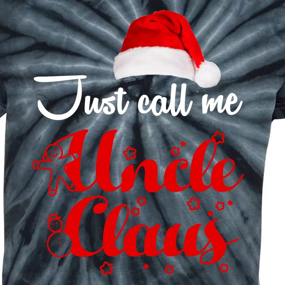 Just Call Me Uncle Claus Kids Tie-Dye T-Shirt