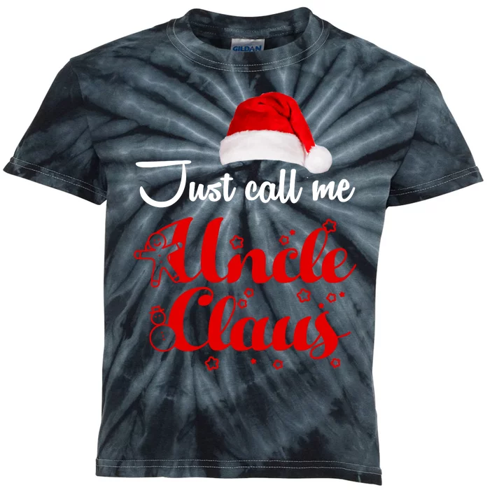 Just Call Me Uncle Claus Kids Tie-Dye T-Shirt