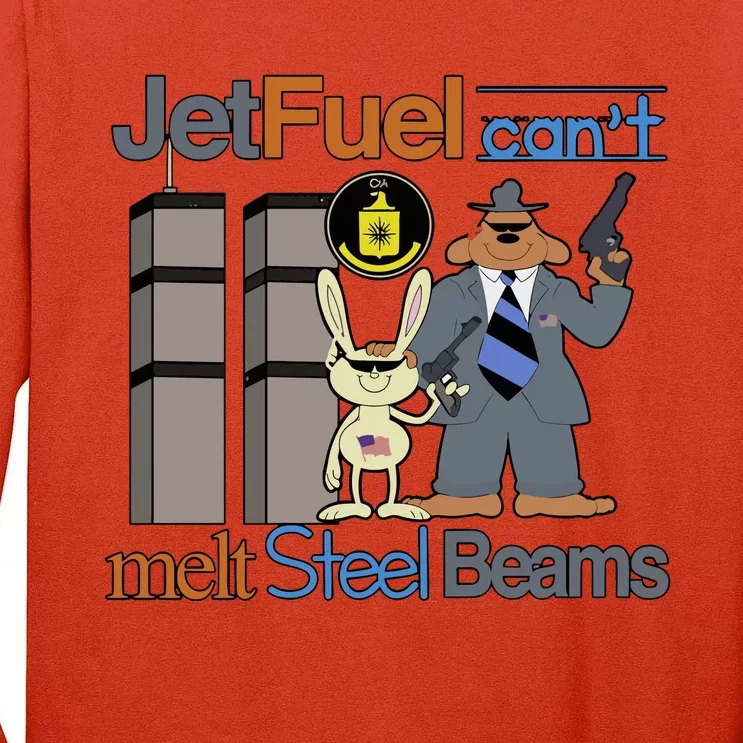 Jetfuel CanT Melt Steel Beams Tall Long Sleeve T-Shirt