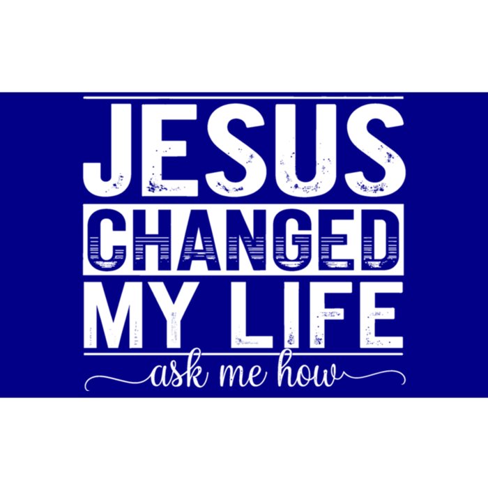 Jesus Changed My Life Faith Belief Spiritual Cute Gift Bumper Sticker