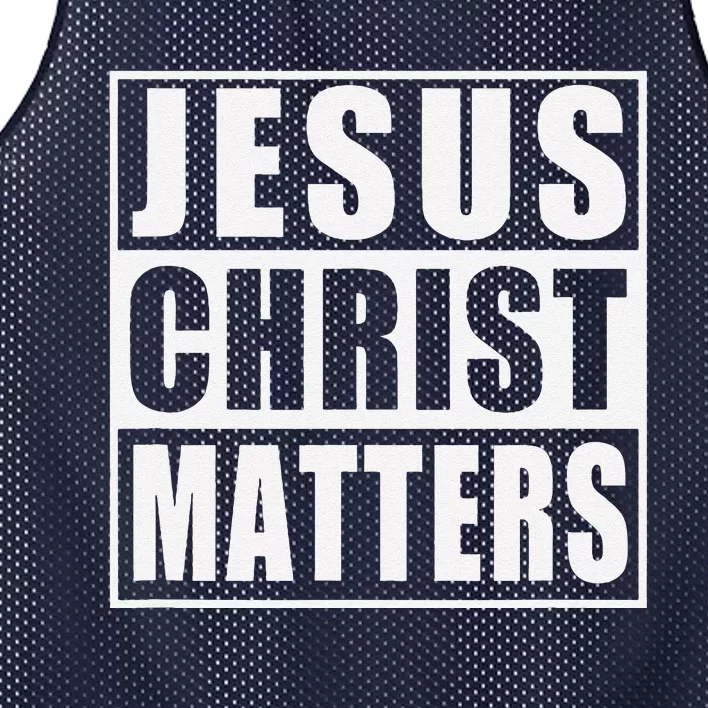 Jesus Christ Matters Christian Mesh Reversible Basketball Jersey Tank