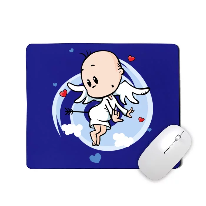 Just Call Me Cupid Retro Arrow Valentine Day Hearts Gift Mousepad