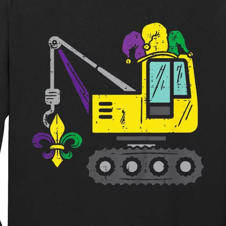 Jester Crane Mardi Gras Cute Tall Long Sleeve T-Shirt