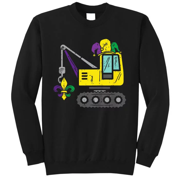 Jester Crane Mardi Gras Cute Tall Sweatshirt