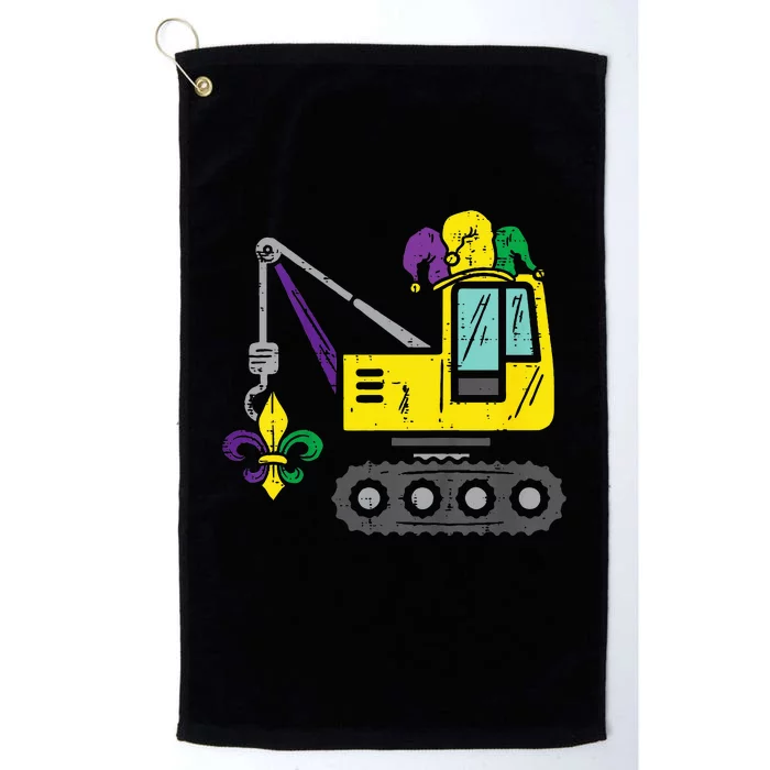 Jester Crane Mardi Gras Cute Platinum Collection Golf Towel