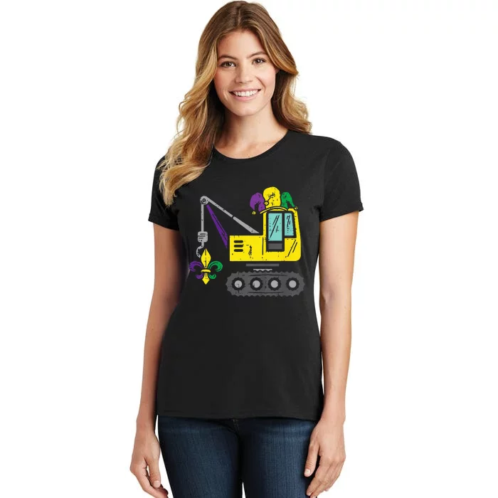 Jester Crane Mardi Gras Cute Women's T-Shirt