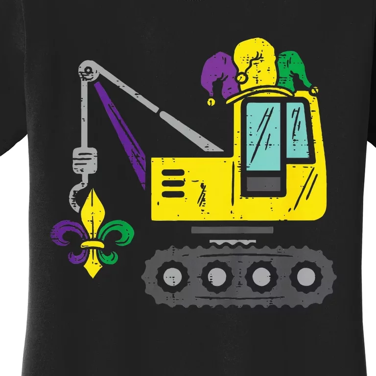 Jester Crane Mardi Gras Cute Women's T-Shirt