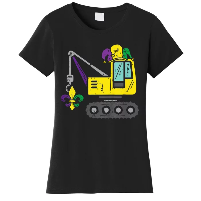 Jester Crane Mardi Gras Cute Women's T-Shirt