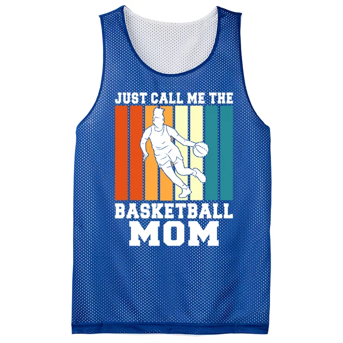 Just Call Me The Basketball Mom Cool Gift Mesh Reversible Basketball Jersey Tank