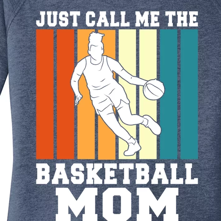 Just Call Me The Basketball Mom Cool Gift Women's Perfect Tri Tunic Long Sleeve Shirt