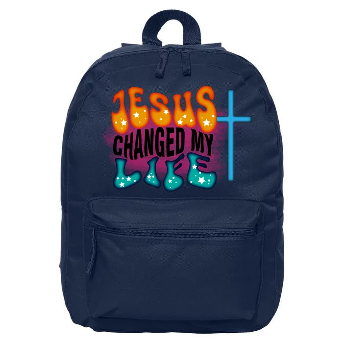 Jesus Changed My Life 16 in Basic Backpack