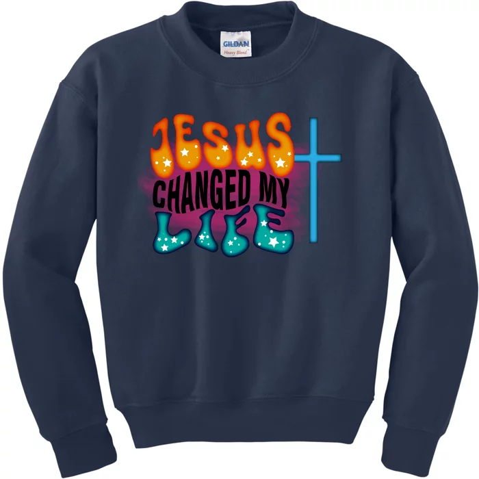 Jesus Changed My Life Kids Sweatshirt